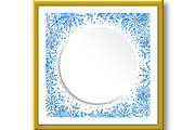 Floral Vector Fine Frame, a Texture Graphic by FineArtStudio (Thumbnail 3 of 3)