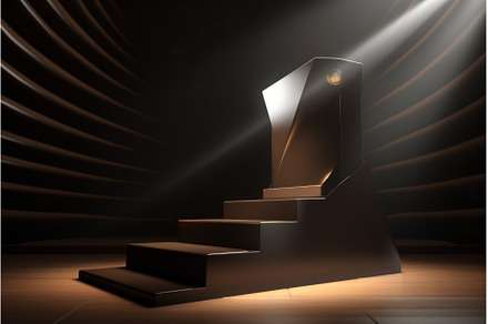 Podium speaker. Generate Ai, a Business Photo by Ylivdesign