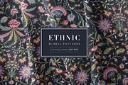 Ethnic Florals Watercolor Chintz!, a Pattern Graphic by Pink Linen (Thumbnail 2 of 12)