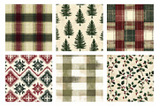 Cozy Christmas Digital Paper, a Pattern Graphic by SinaCreation (Thumbnail 3 of 5)