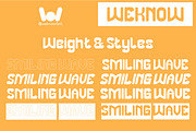 Smiling Wave font, a Font by weknow (Thumbnail 7 of 8)