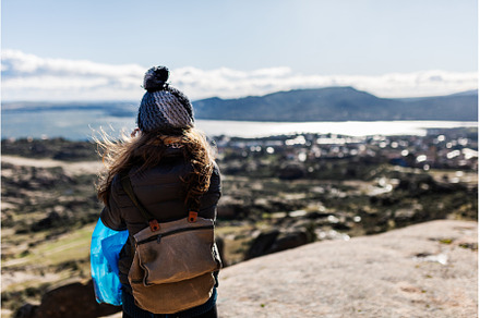 Young active woman with trekking, a Nature Photo by Manu Reyes