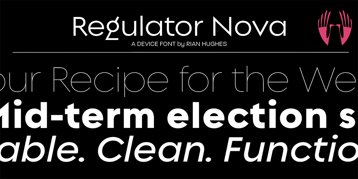 Regulator Nova, a Sans Serif Font by Device (Photo 1 of 9)