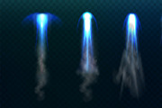 Realistic blue rocket fire light, an Object Illustration by art PVP - market (Thumbnail 3 of 3)