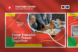 Food Travelers – Youtube Thumbnail, a Social Media Template by hekenostudio