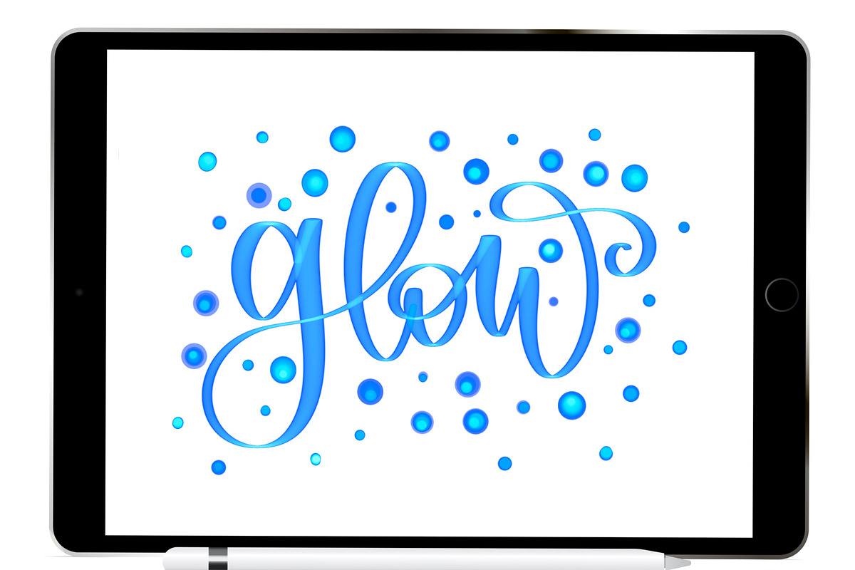 Glowy Procreate Brush Set, a Brush Add-On by Blue Strawberry Studio (Photo 2 of 5)