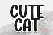 Cute Cat | Script Font, a Script Font by Scratchones (Thumbnail 1 of 8)