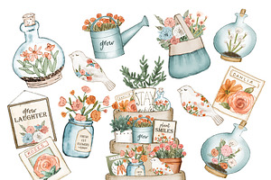 Gardening Clipart Set