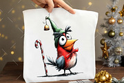 Quirky Christmas Birds Clipart, an Illustration by OK Design (Thumbnail 4 of 6)