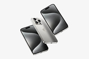 iPhone 15 Pro Mockups, an iPhone Mockup by ls.graphics (Thumbnail 8 of 9)