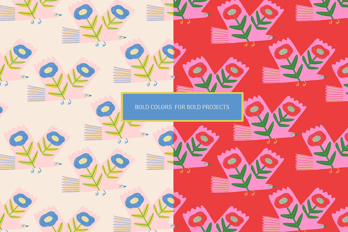 Boho Chic floral patterns, a Pattern Graphic by Annakniaz (Photo 4 of 17)
