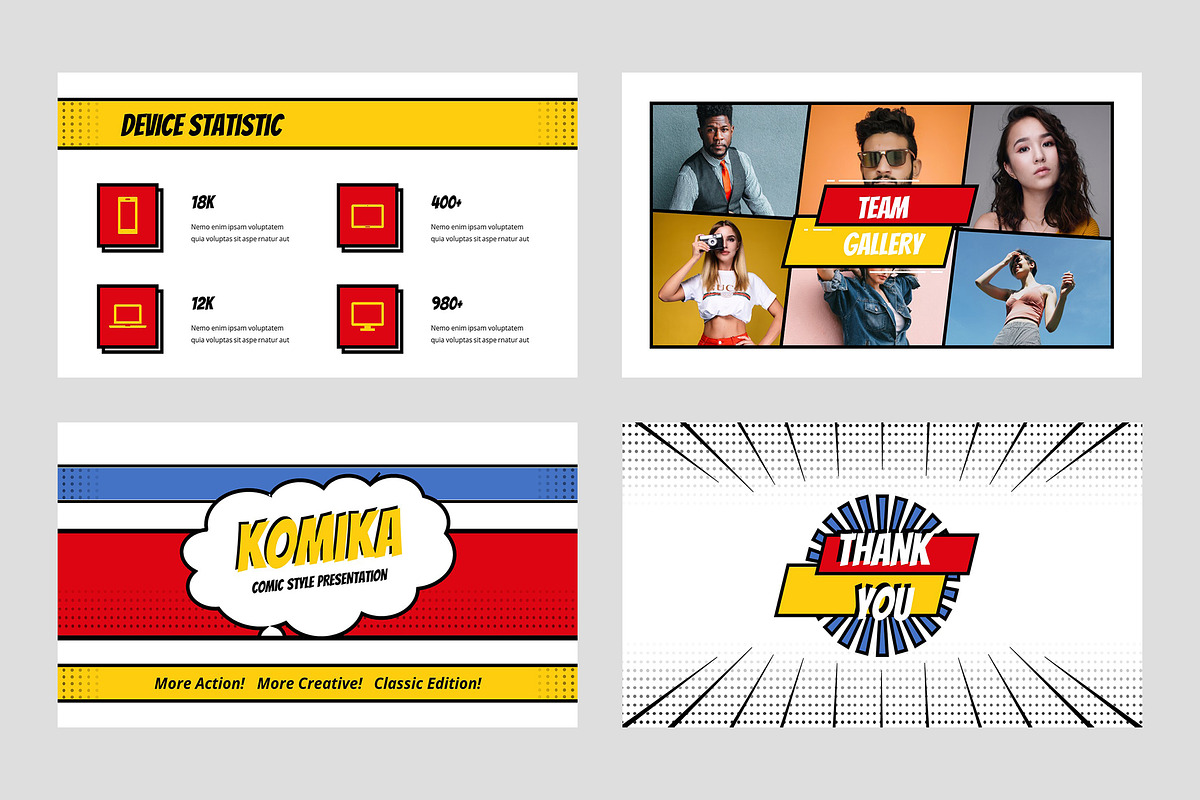 Komika - Presentation Template, a Presentation Template by TMint Creative