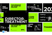 Film Director Treatment Google Slide, a Presentation Template by Loin Studio (Thumbnail 1 of 4)