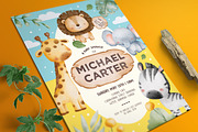 Safari Baby Shower Invitation, an Invitation Template by Aarley Kaiven (Thumbnail 1 of 2)