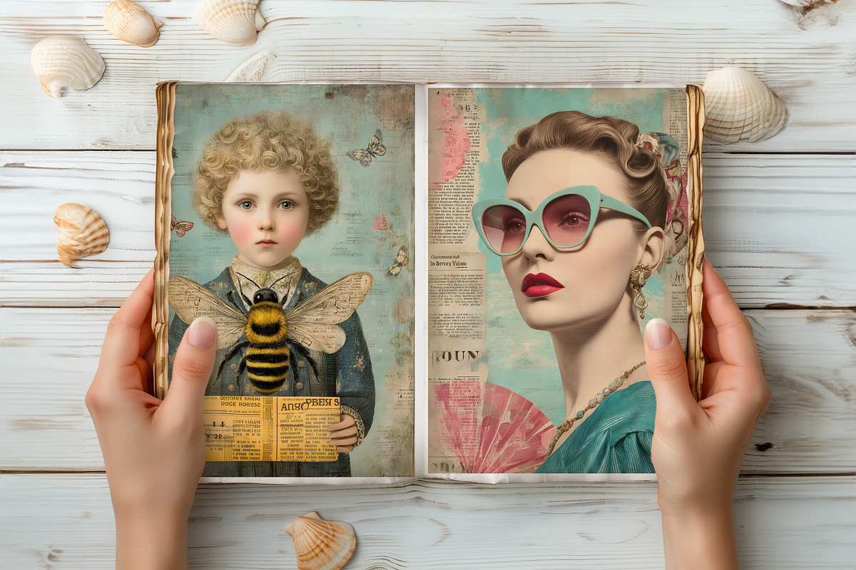 SURREAL RETRO FANTASIES JUNK JOURNAL, a Decorative Illustration by Daring Digies (Photo 9 of 9)