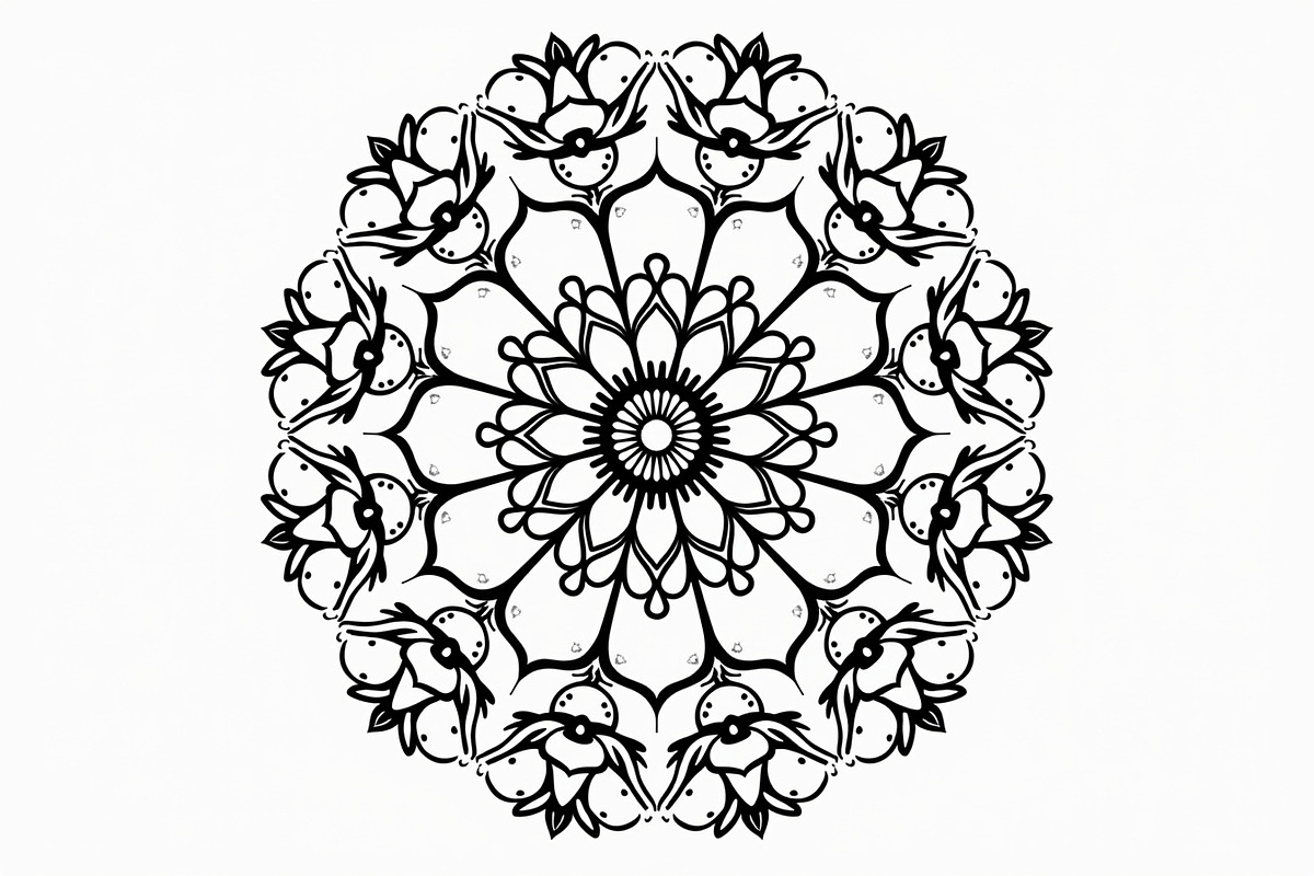 Mandala Silhouette Vector Bundle, an Illustration by Designer_Momina (Photo 4 of 9)
