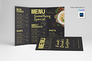 Black Trifold Menu, a Brochure Template by Designsoul14 (Thumbnail 1 of 6)