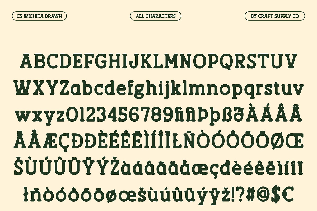 CS Wichita Drawn, a Slab Serif Font by Craft Supply Co. (Photo 8 of 8)