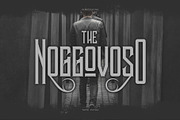 Noggovoso Decorative Font, a Blackletter Font by Vacatype Co. (Thumbnail 1 of 5)