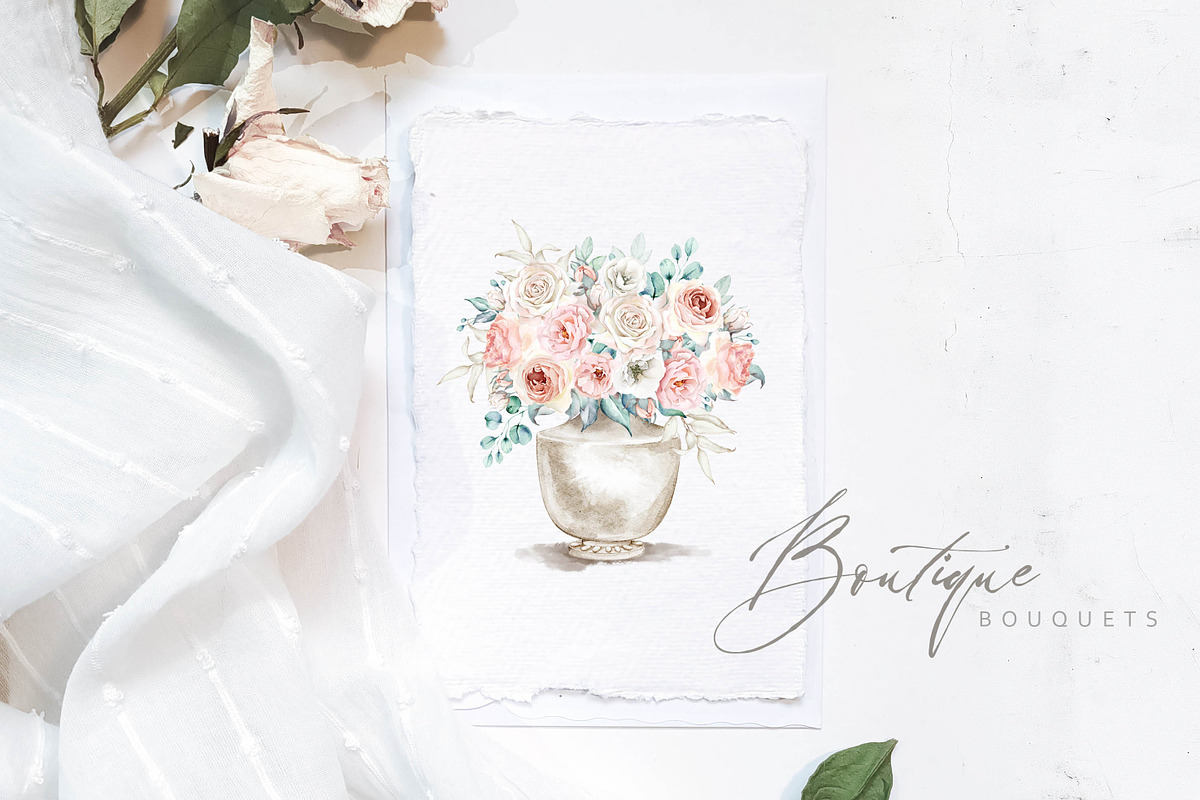 Floral Boutique Watercolor Set, an Illustration by Eva Katerina (Photo 7 of 16)