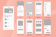 Laundry Service Wireframe Apps, a Websites & App Template by INSPR STD (Thumbnail 5 of 11)