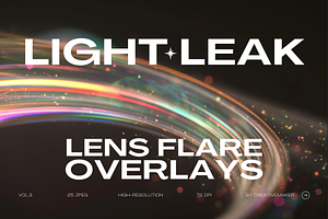Light Leak Lens Flare Overlays Vol.3