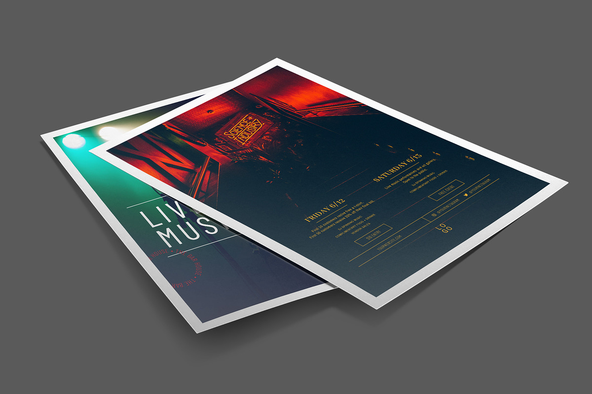 Minimal Event Flyers AI+PSD 7 in 1, a Flyer Template by Everyday Monster Creative (Photo 4 of 6)