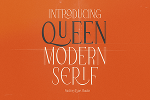 Queen Serif - 10 Fonts