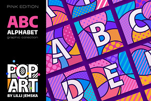 ABC ALPHABET Pop Art Graphic Bundle