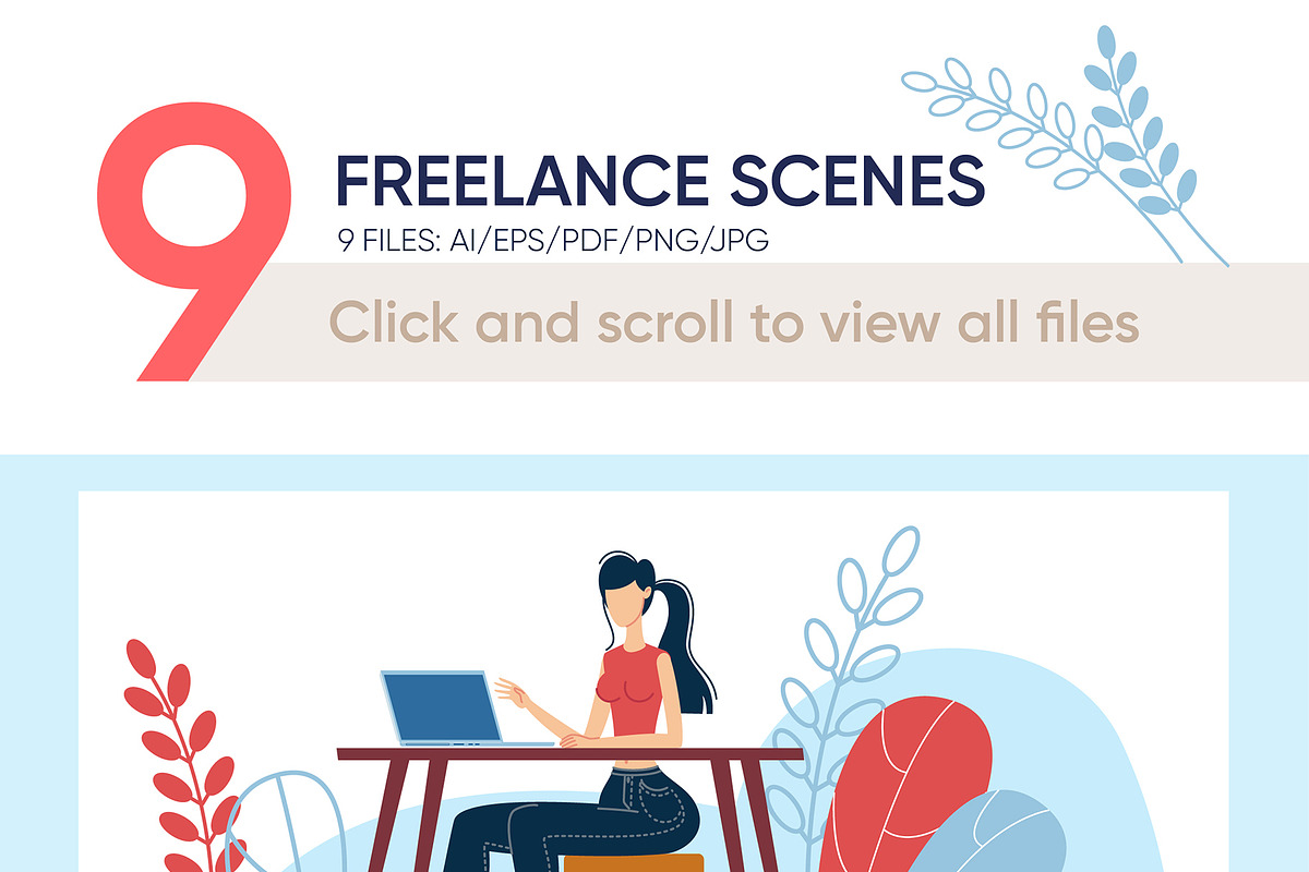 Freelance Vector Scenes, a Person Illustration by Tera Vector (Photo 2 of 2)