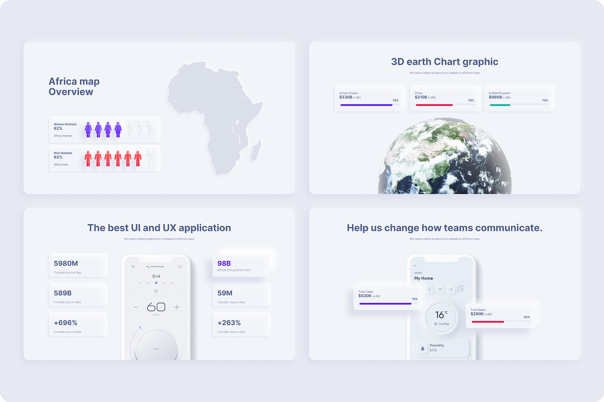 Neumorphic Presentation Template, a Presentation Template by TemplateZuu (Photo 36 of 48)