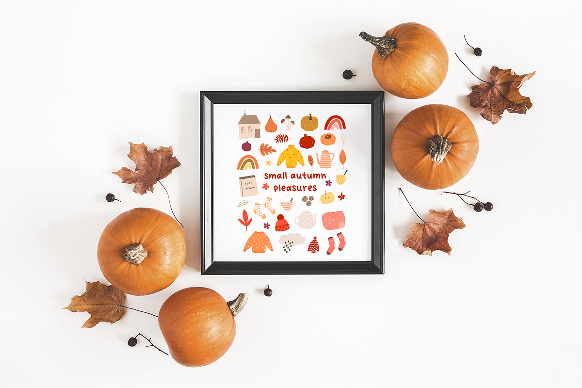 AUTUMN cozy fall season graphic set, a Seasonal Illustration by Madiwaso (Photo 9 of 12)