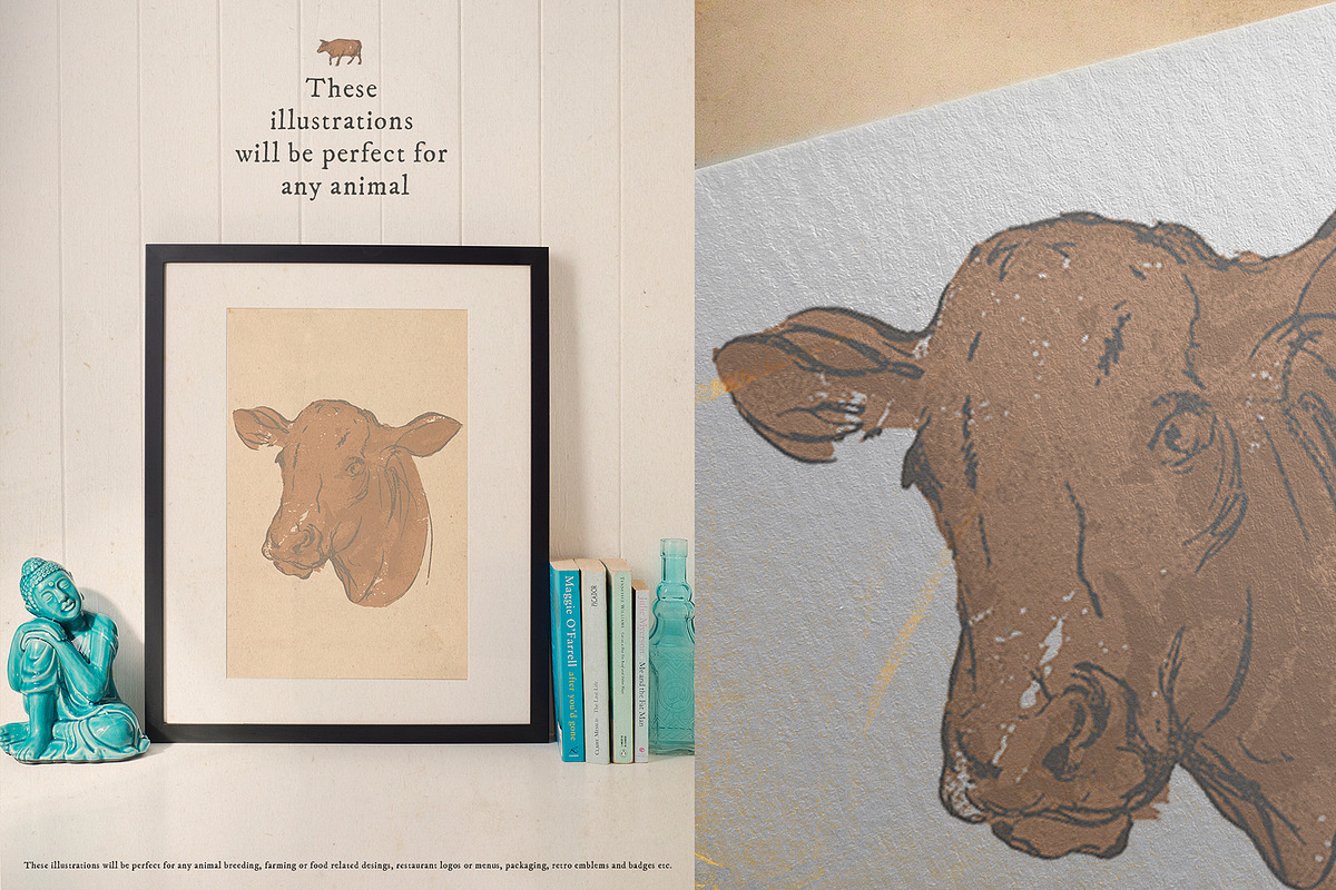 Farm Animals Set, an Object Graphic by Siosay (Photo 5 of 12)