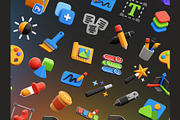 Graphic Design 3D Icons, an Object 3D Model by Rakata Studio (Thumbnail 6 of 7)