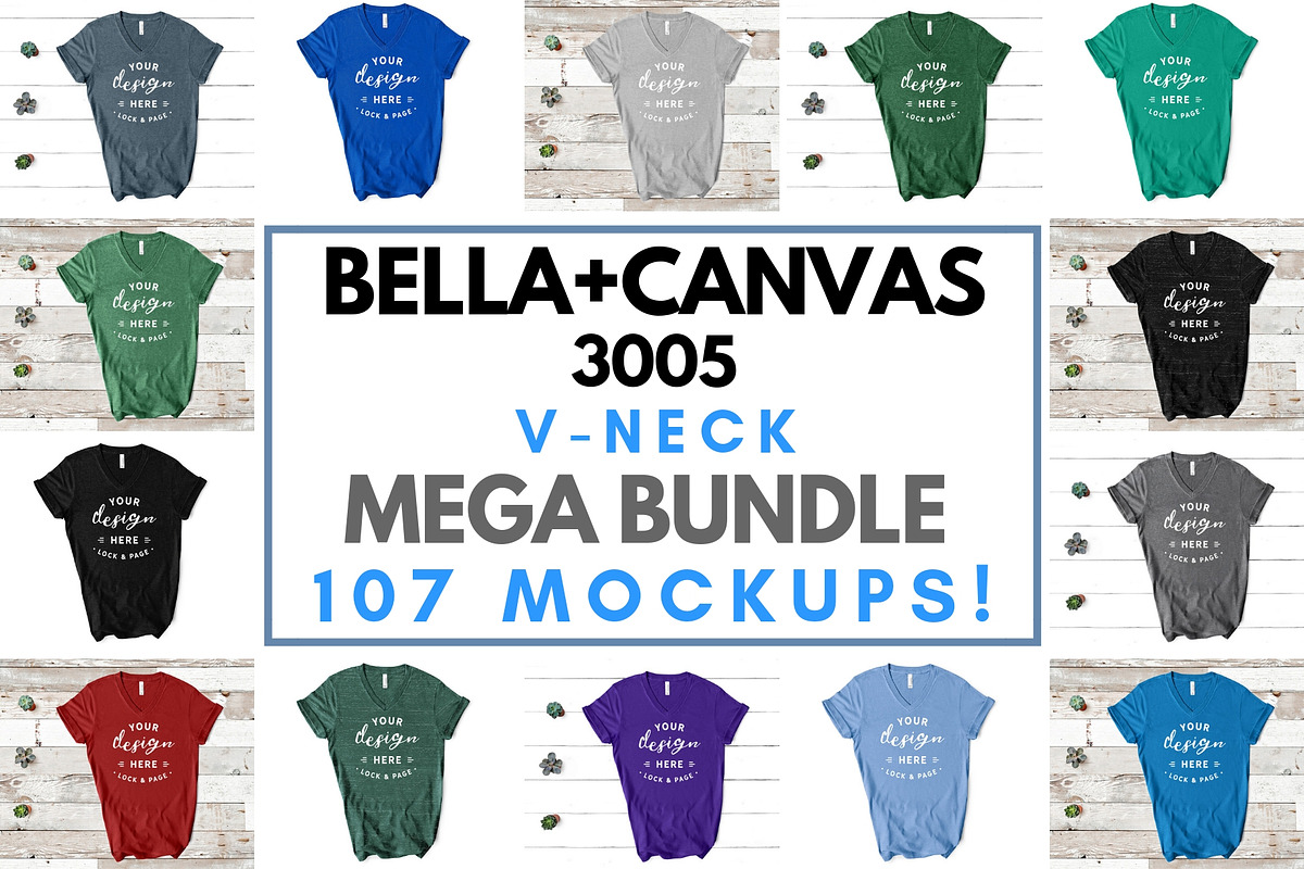 Ultimate T-Shirt Mockup Mega Bundle, a Shirt Mockup by lock and page (Photo 11 of 17)
