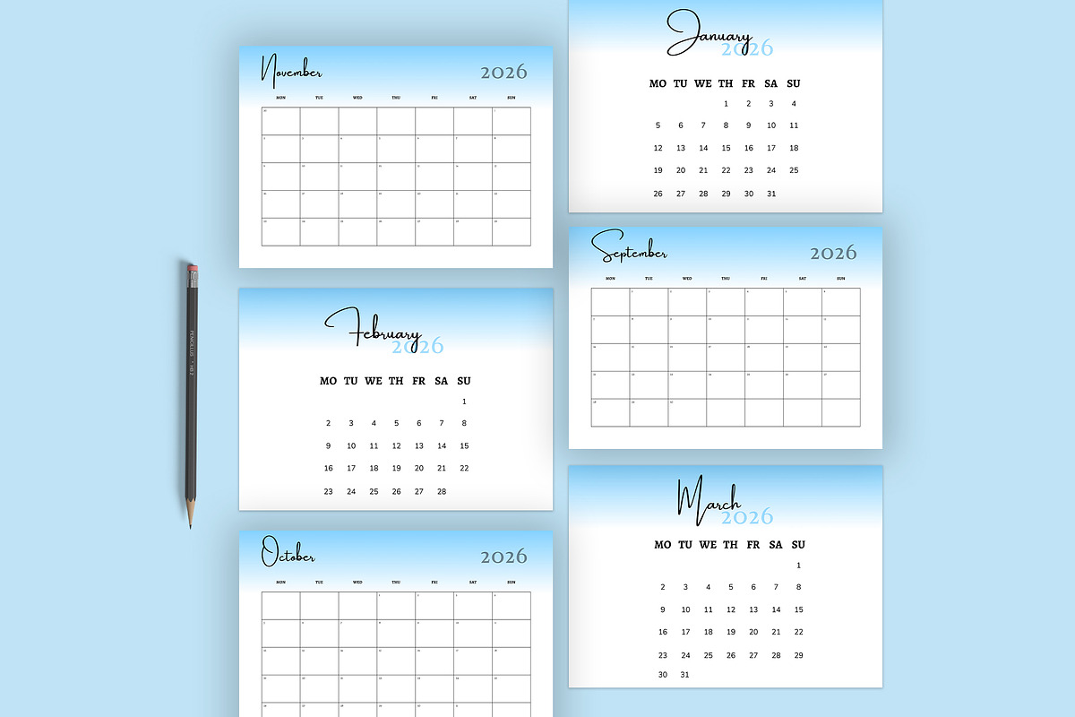 Calendar Template/Calendar 2026, a Stationery Template by Design Zone (Photo 7 of 7)