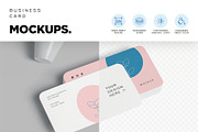 Round Edges Business Card Mockup, an Advertising Mockup by megostudi0 (Thumbnail 4 of 7)