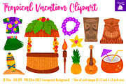Tropical Vacation Clipart, an Object Illustration by Cozy Cat Design (Thumbnail 3 of 3)