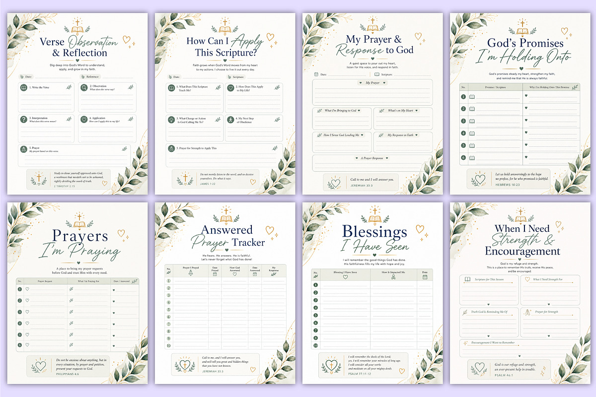2027 Bible Reflection Journal Kdp, a Stationery Template by Mustafiz (Photo 4 of 5)