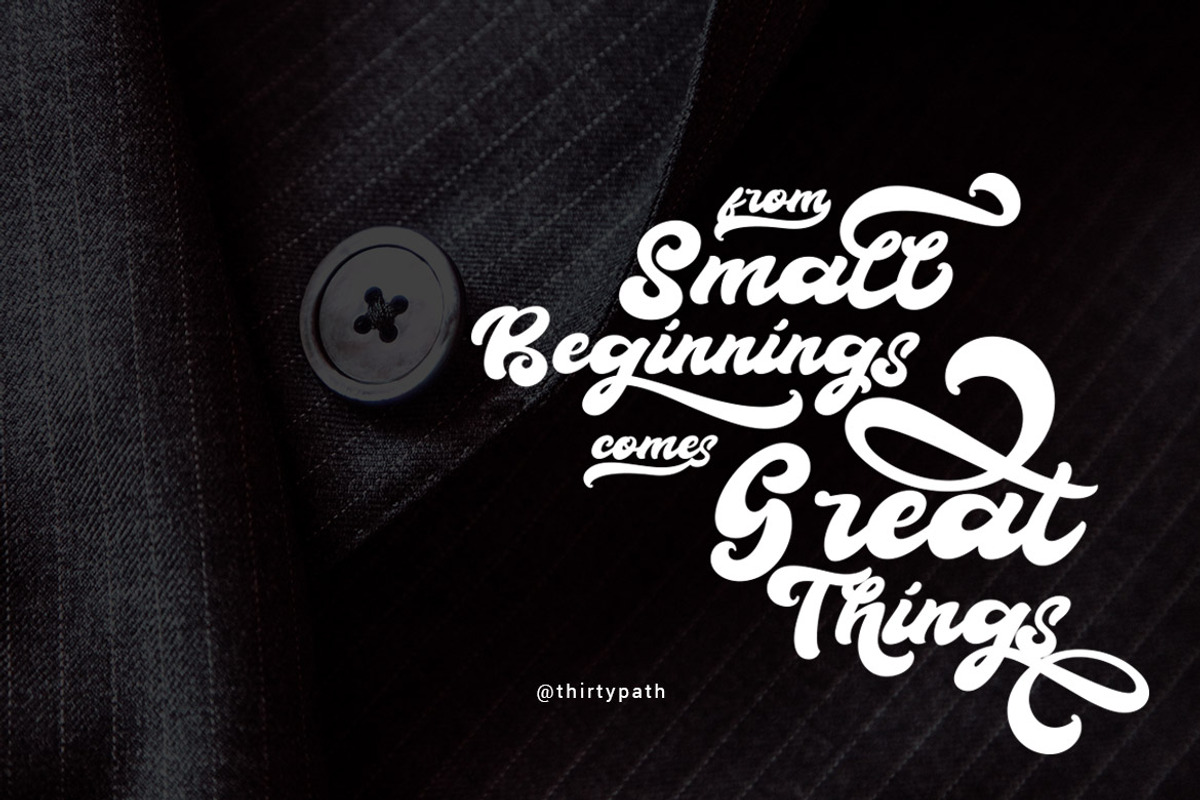 Boldie Script Typeface preview 5