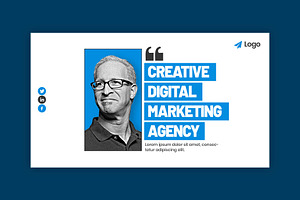 Digital Marketing Agency Web Banner, a Social Media Template by Saman Osama