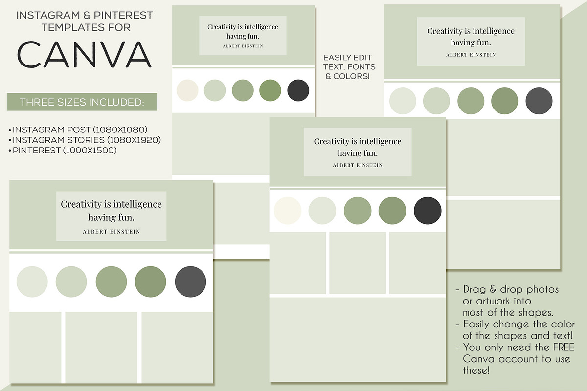 Canva Social Media Templates, a Templates & Theme by Studio Kitsch (Photo 9 of 9)
