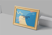 Landscape Wood Frame Mockups, an Advertising Mockup by megostudi0 (Thumbnail 3 of 6)