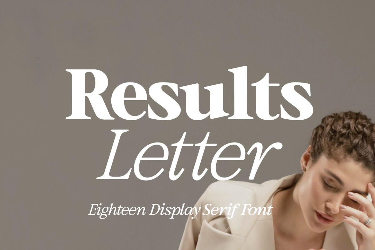 Results Letter Family (18 Fonts), a Serif Font by Positive TypeFoundry (Photo 1 of 17)