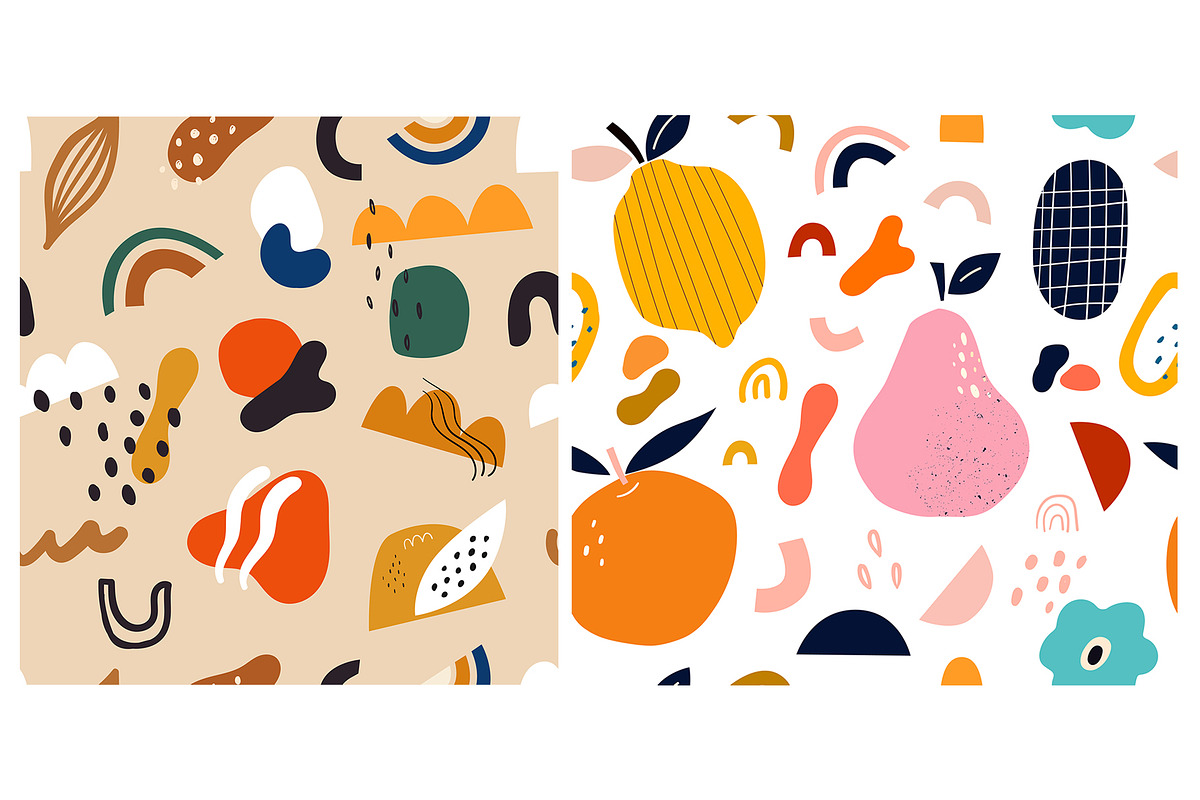Fresh seamless patterns + posters, a Decorative Illustration by MoleskoStudio (Photo 21 of 21)