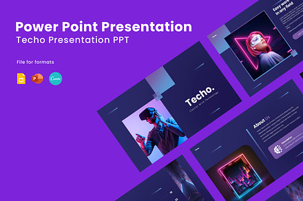 Techo Presentation PPT, a Presentation Template by Recreative