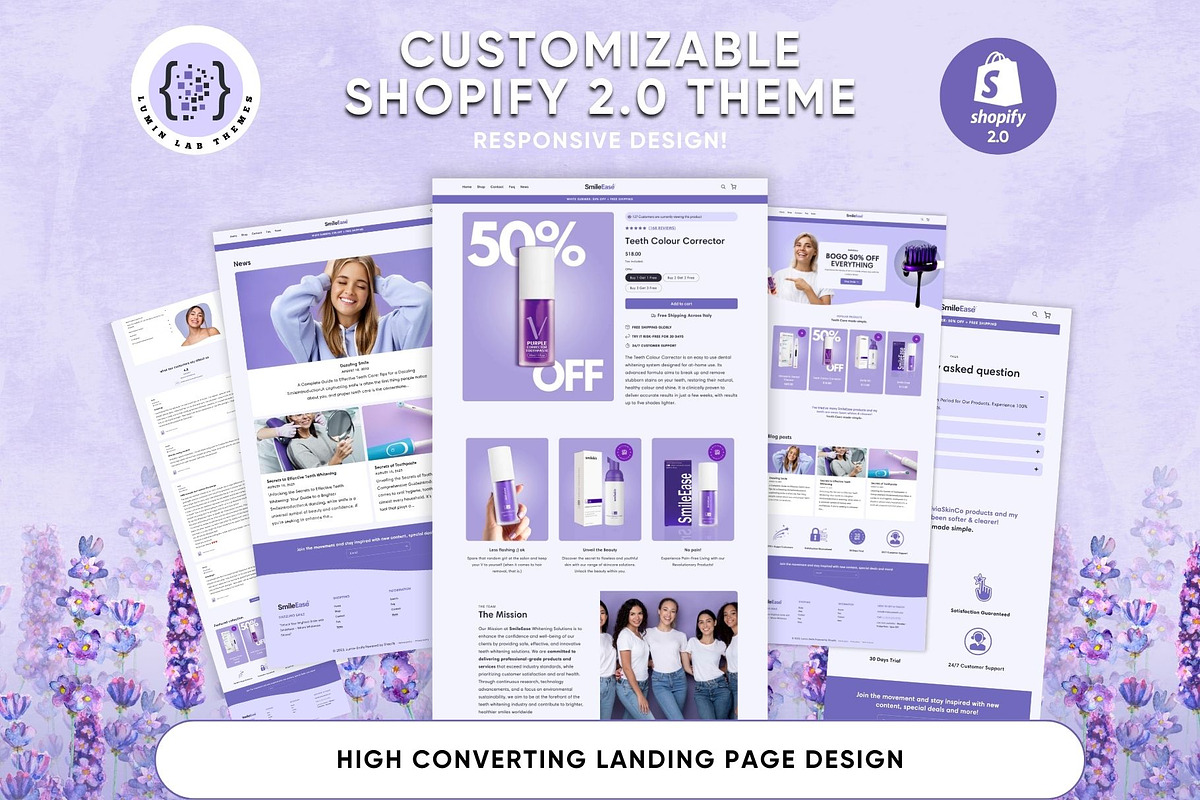 Smile Shopify 2.0 Theme, a Shopify Template by Lumin Lab (Photo 6 of 8)