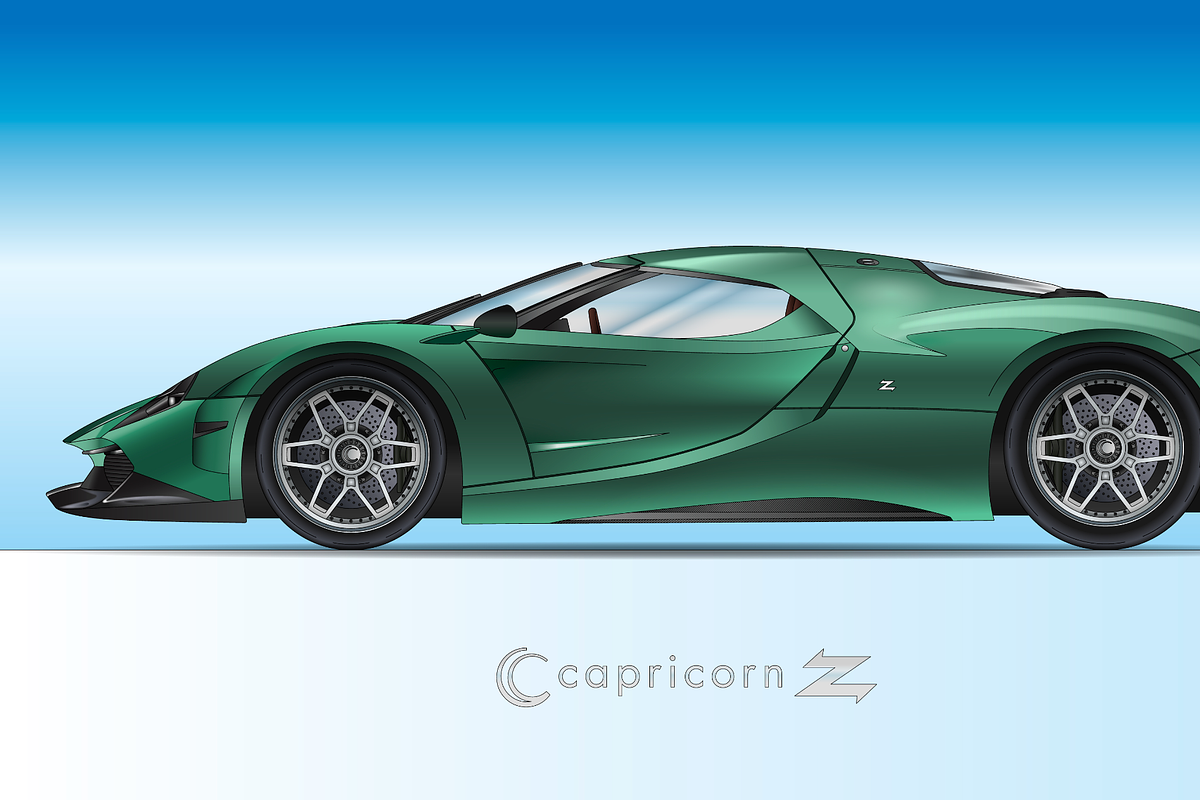 Hypercar Capricorn Zagato, a Transportation Illustration by frizio