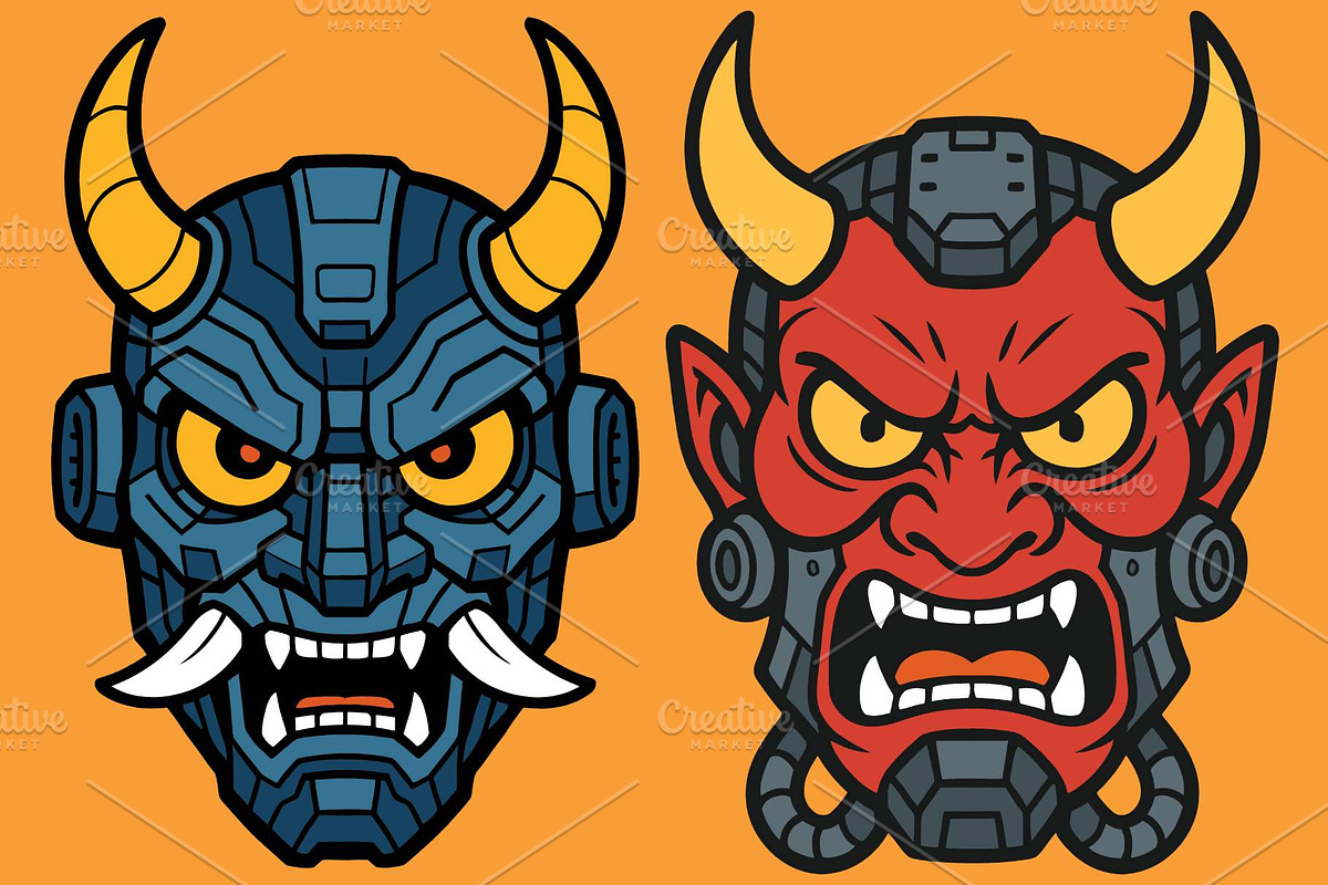 Hannya Oni Masks, a Person Illustration by Deezguizer (Photo 4 of 5)