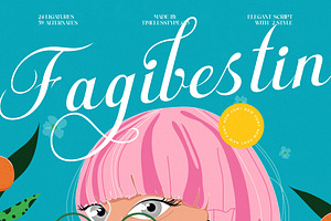Fagibestin Elegant Script Font, a Script Font by timelesstype.co